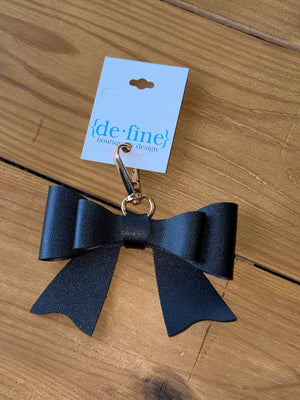 Black Bow Keychain or Purse Accessory