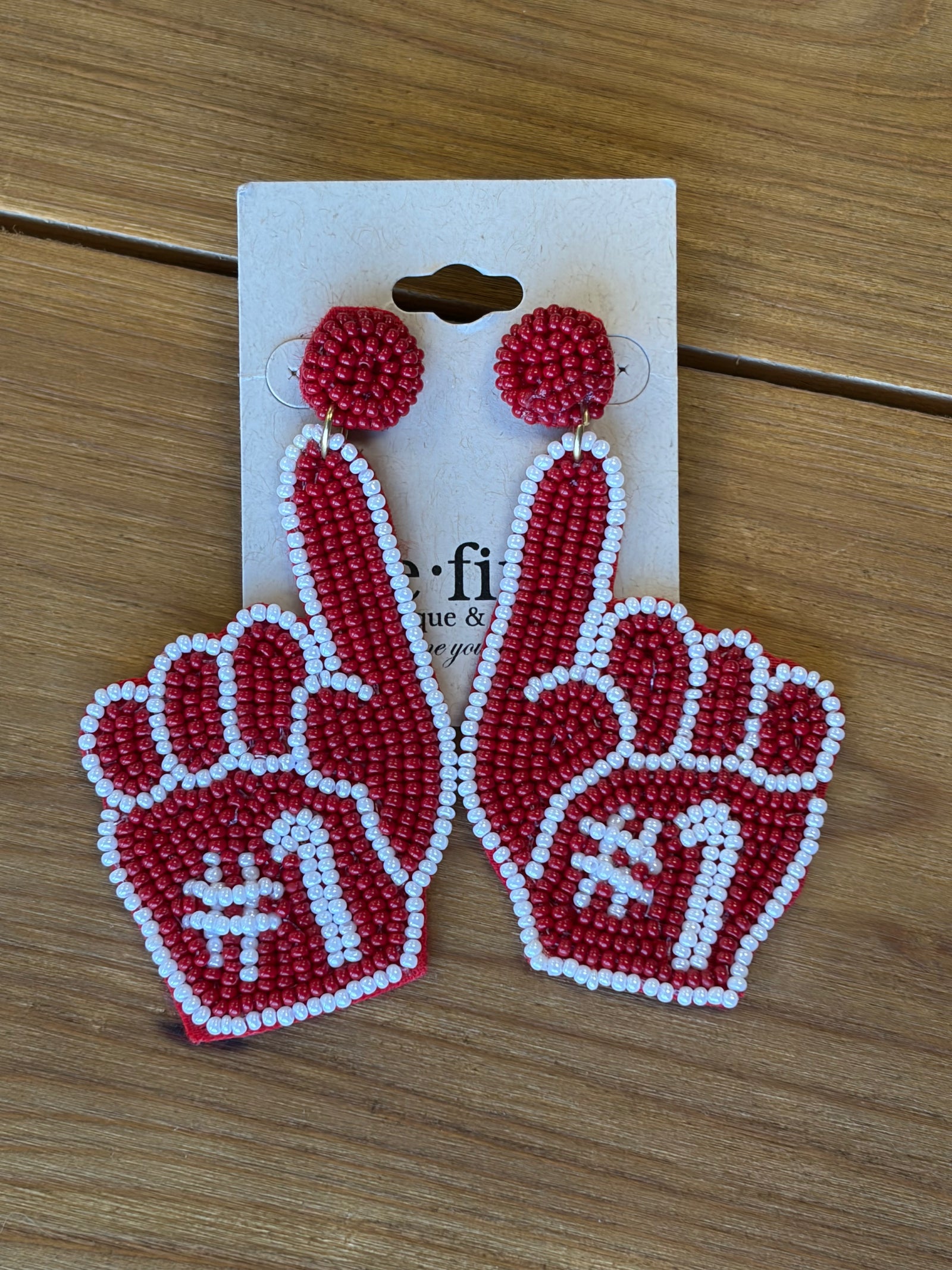 We Are #1 Game Day Earrings