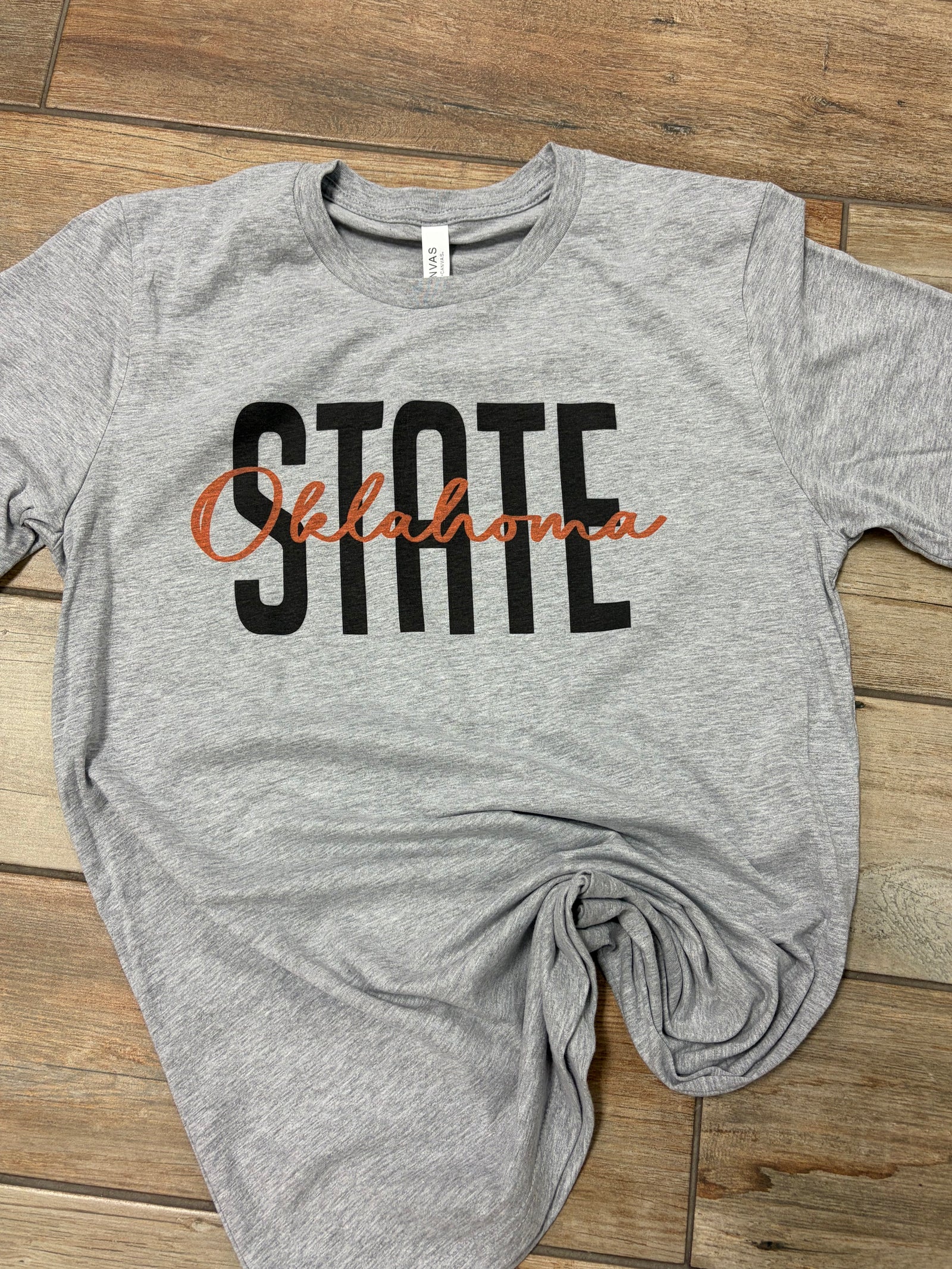 Oklahoma State Script Graphic Tee