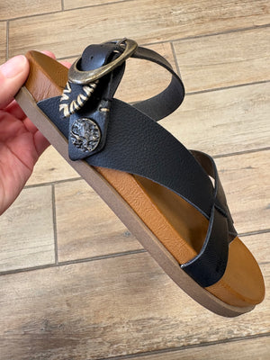 Blowfish Lilac Slide Sandal in Walnut or Black