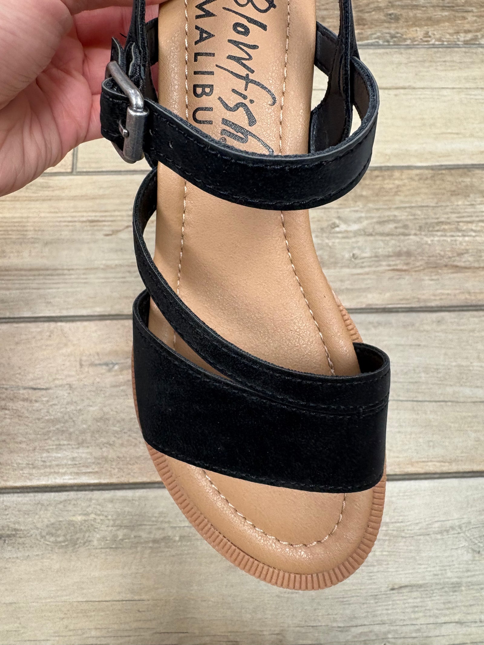 Blowfish Arrow Strappy Sandal in Black or Taupe