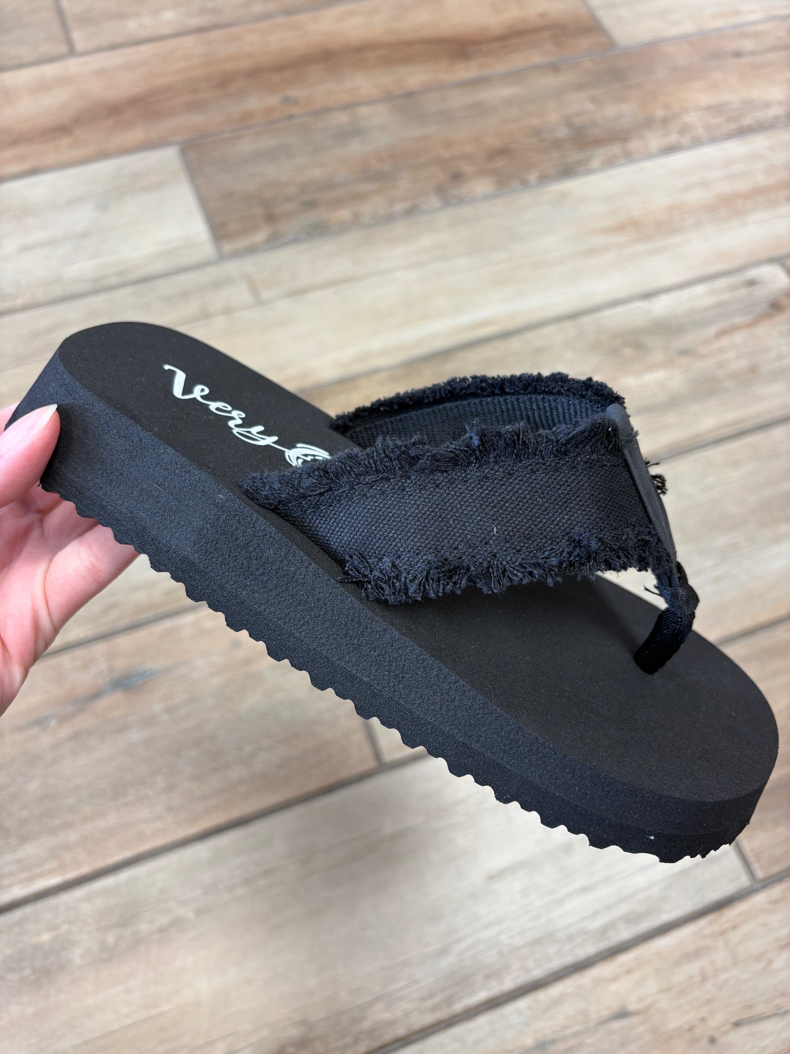 Very G Black Jazz Flip Flops
