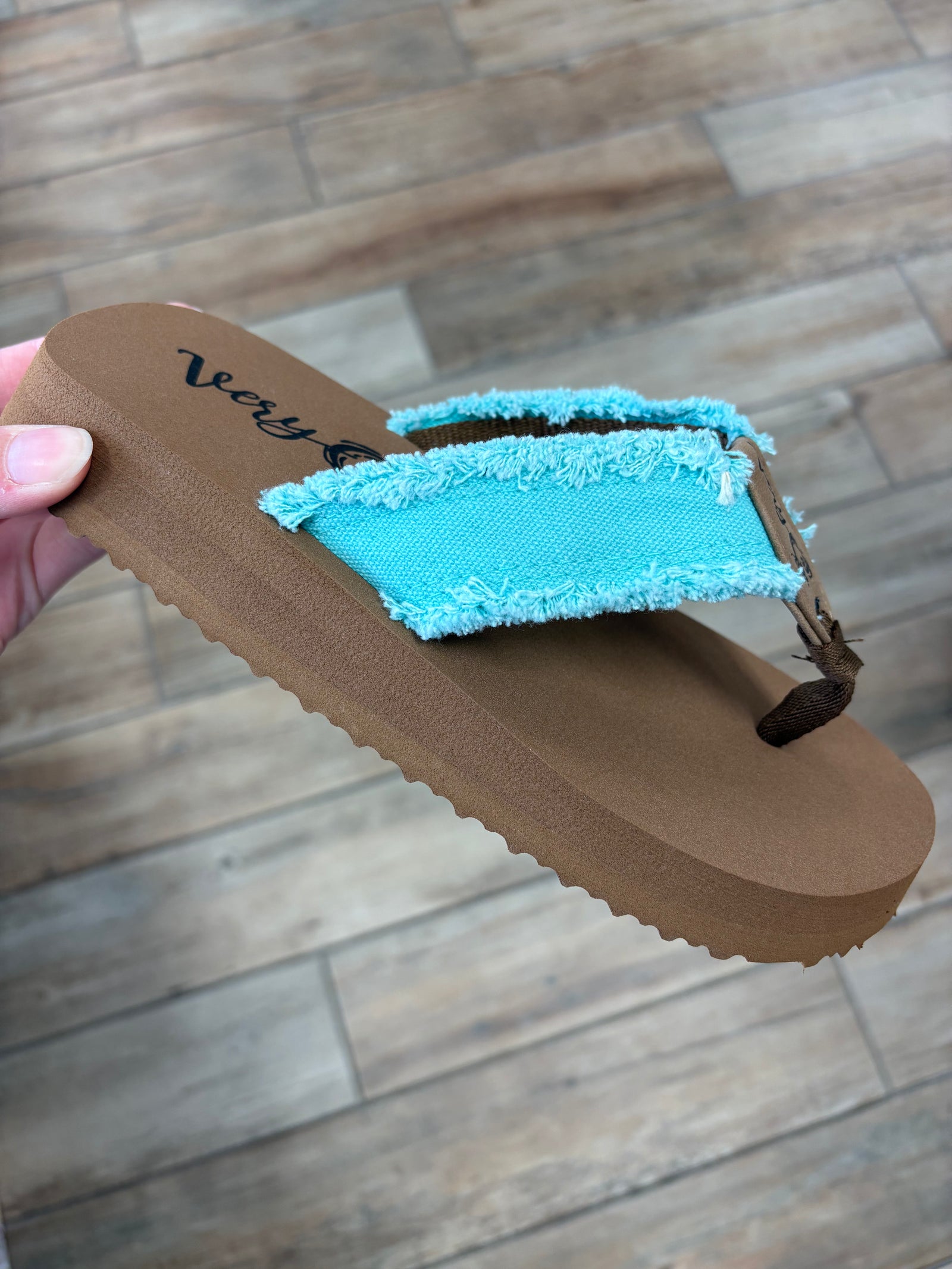 Very G Aqua Jazz Flip Flops