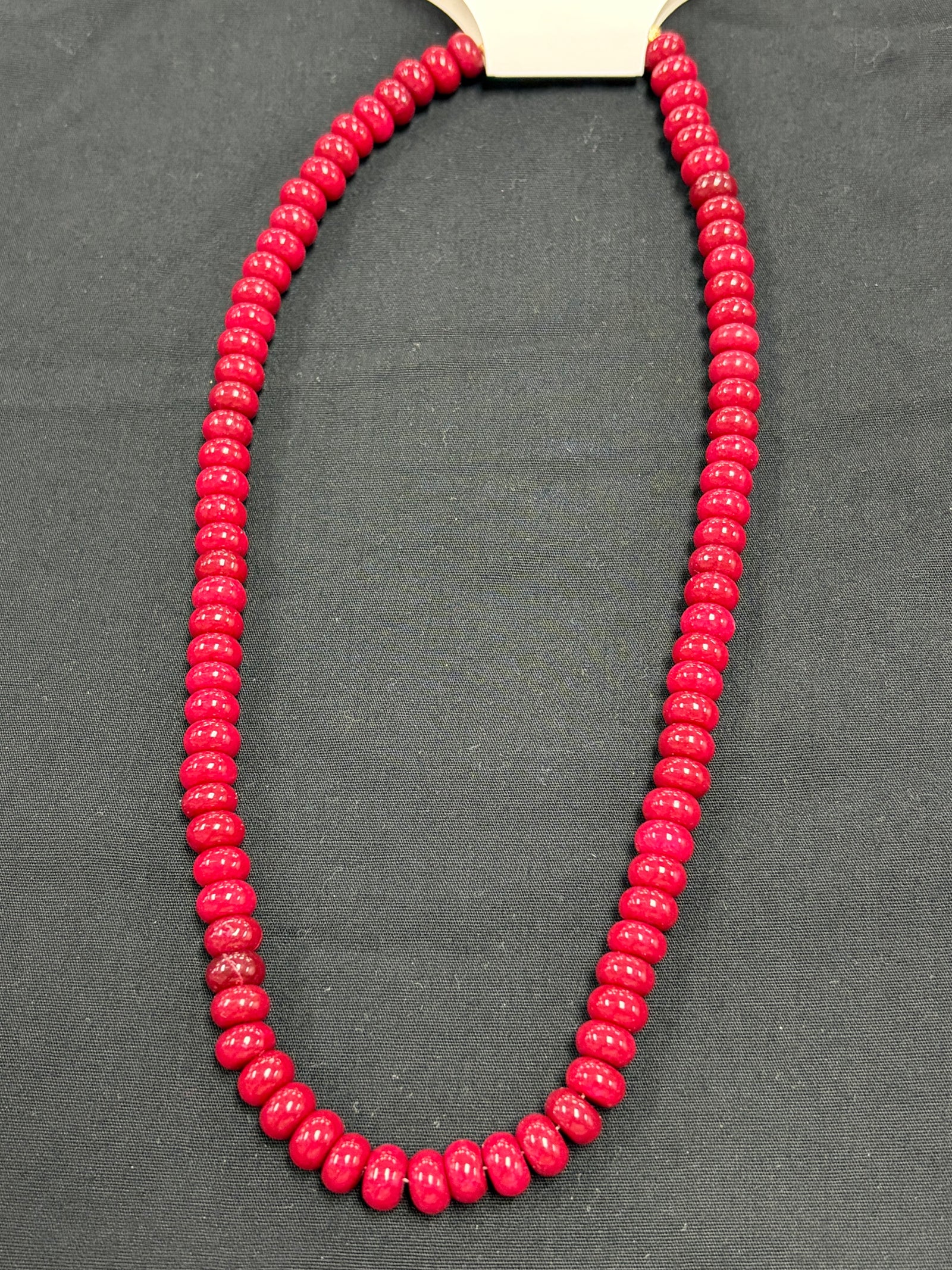 Deep Red Beaded Necklace or Bracelet