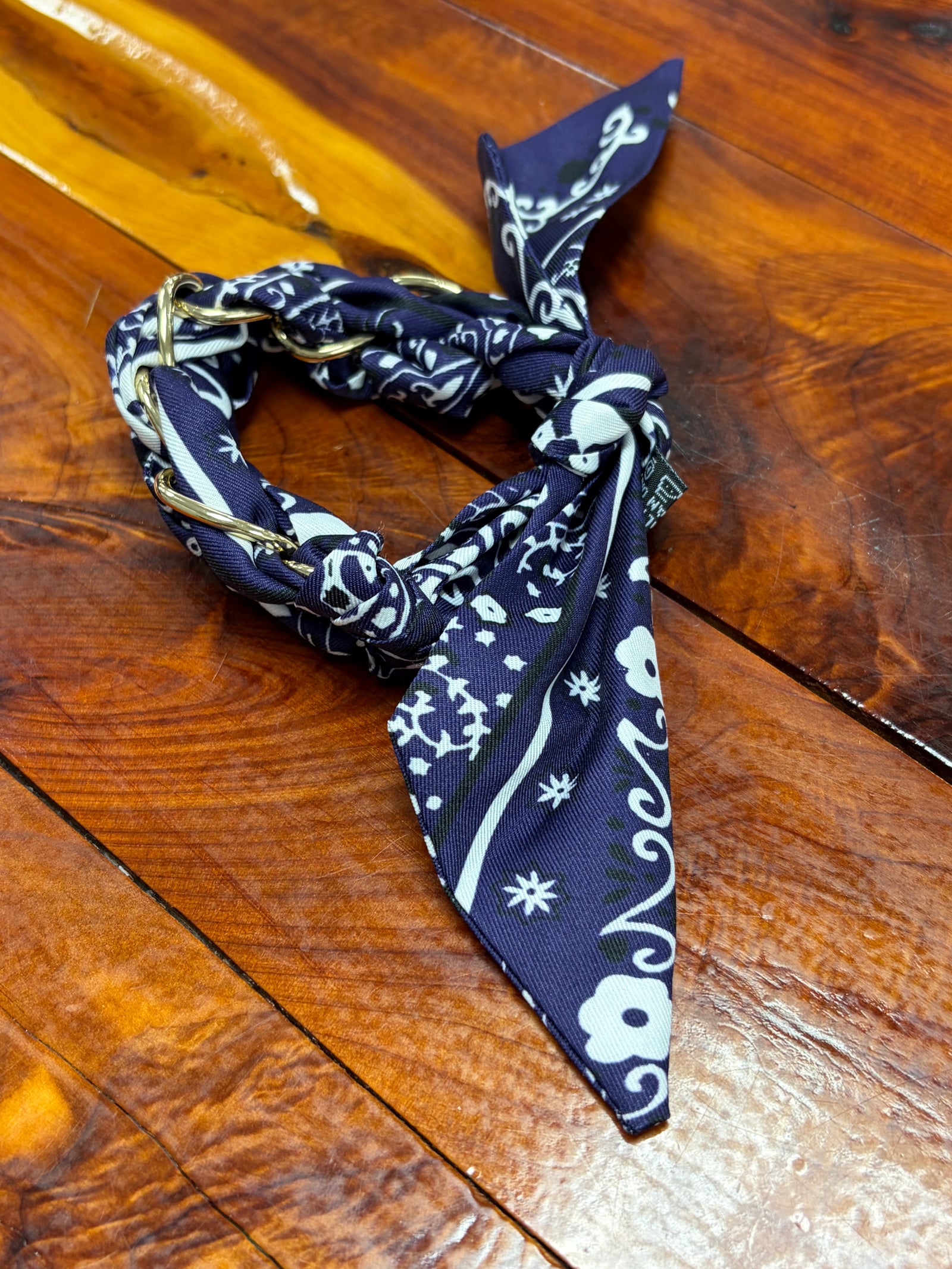 Navy Blue Bandana Bracelet