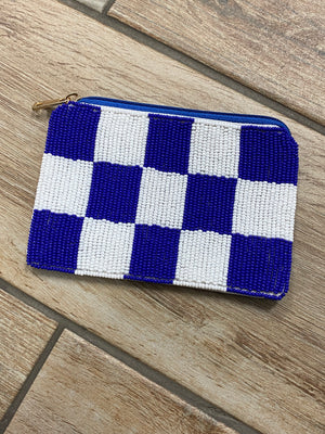 Checker Beaded Bag in 3 Colors