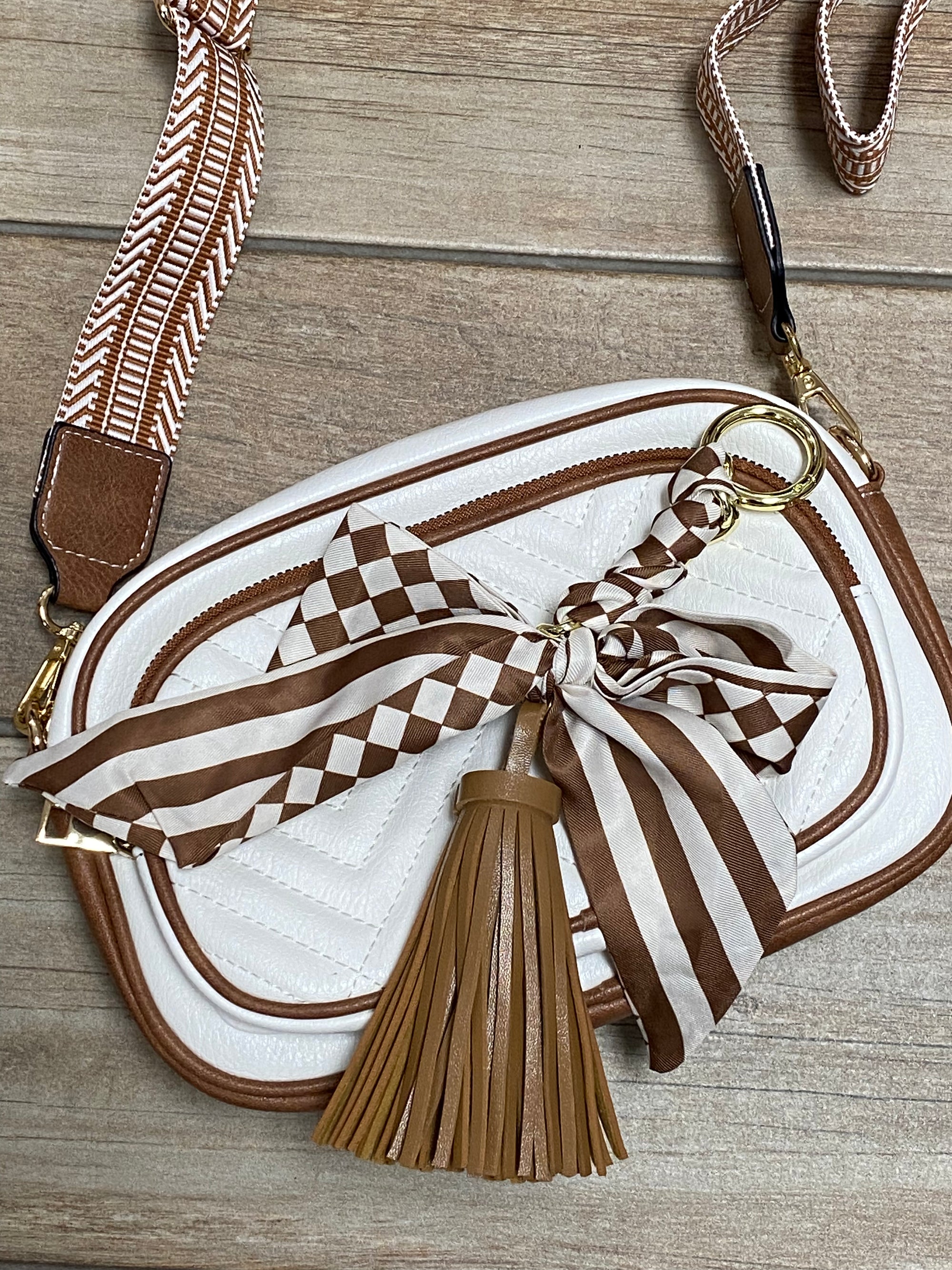 Bougie Scarf Tassel in Brown, Black or Brown Zebra