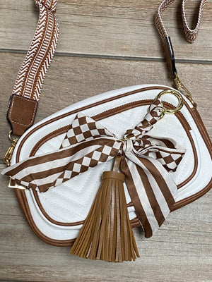 Bougie Scarf Tassel in Brown, Black or Brown Zebra