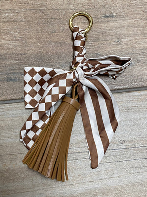 Bougie Scarf Tassel in Brown, Black or Brown Zebra