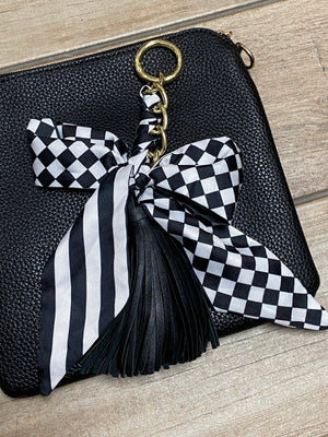 Bougie Scarf Tassel in Brown, Black or Brown Zebra