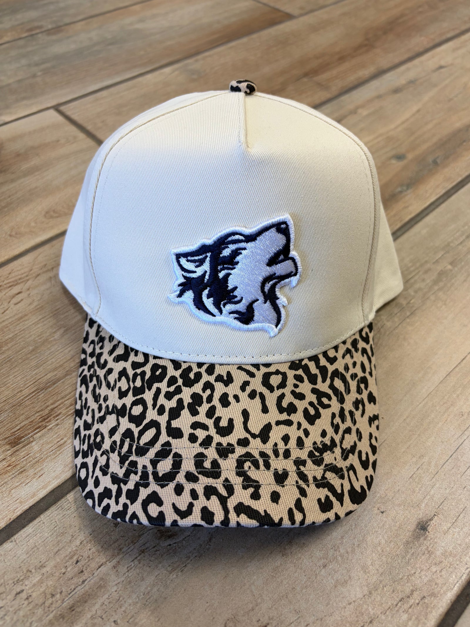 Shawnee Wolves Puff Mascot Leopard Hat