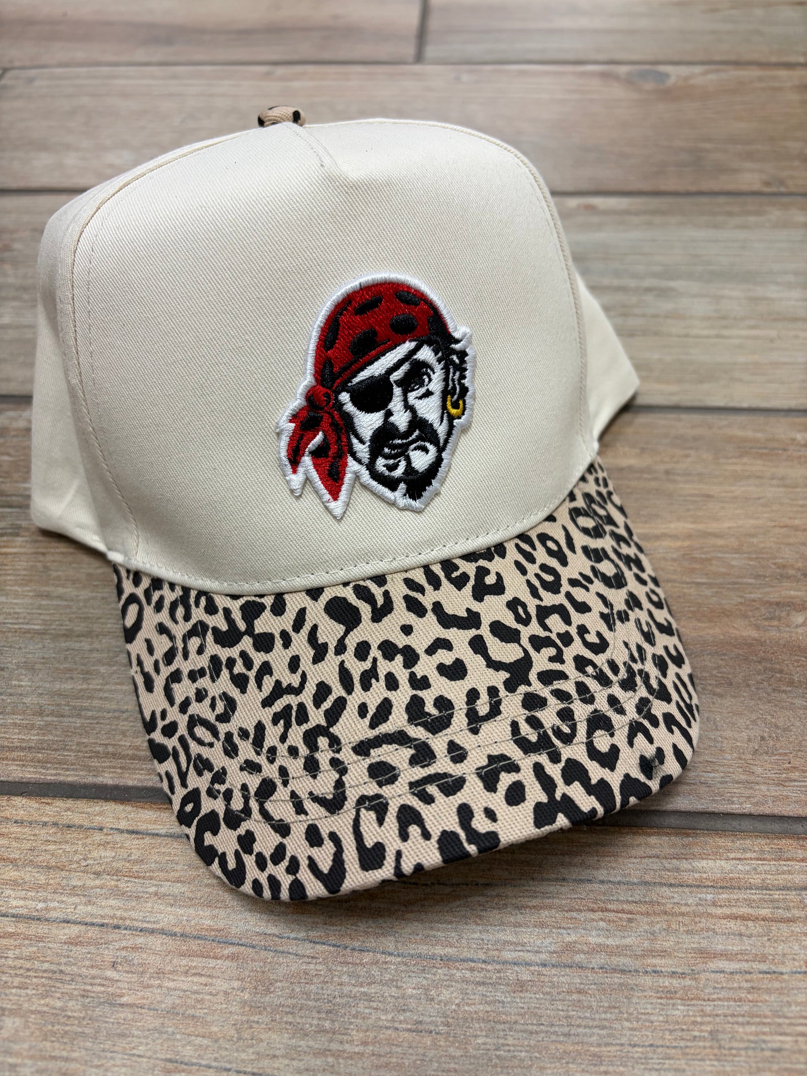 Dale Pirates Puff Mascot Leopard Hat