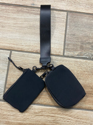 2 Pouch Zipper Wallet Keychain