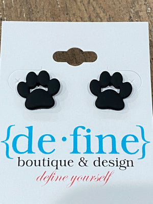 Tigers and Paw Print Earrings