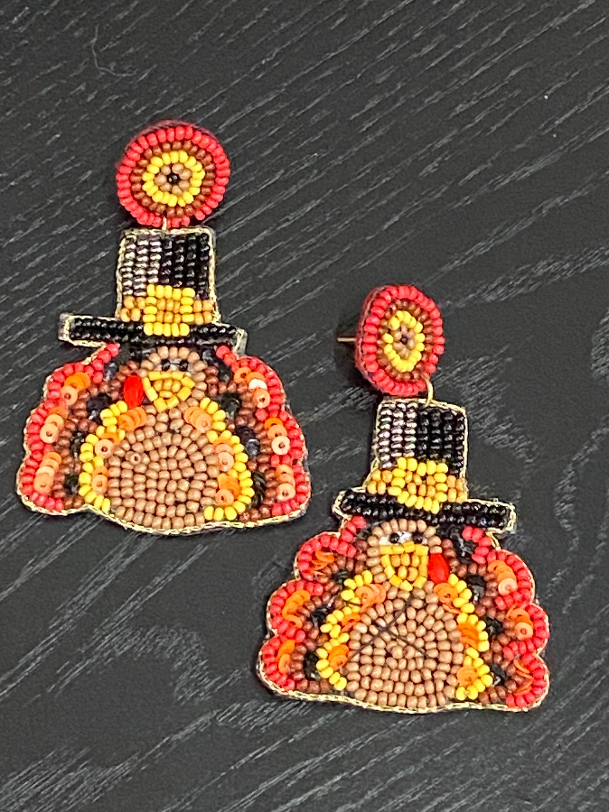 Beaded Fall Earrings