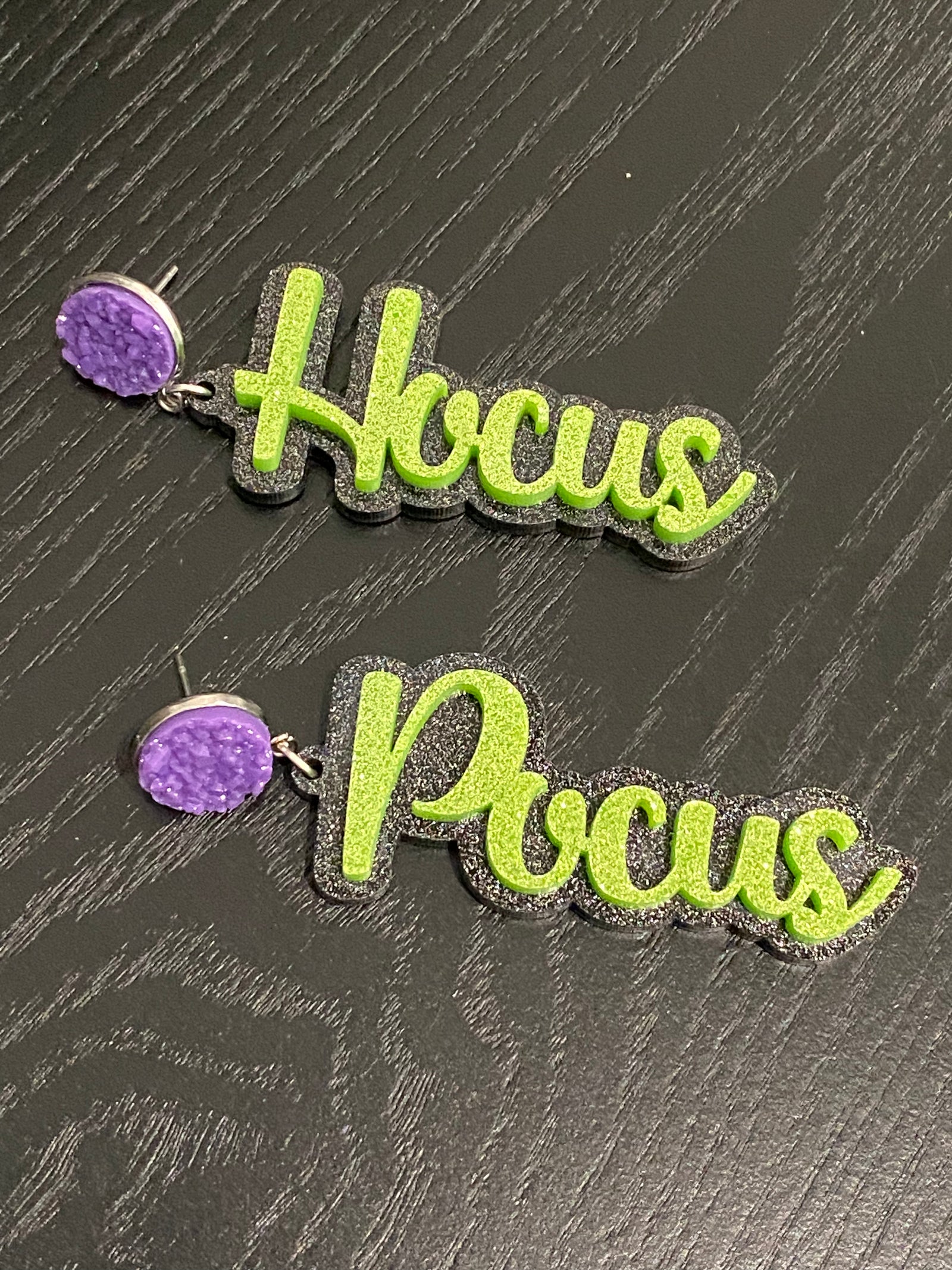 Halloween Hocus Pocus Acrylic Earrings