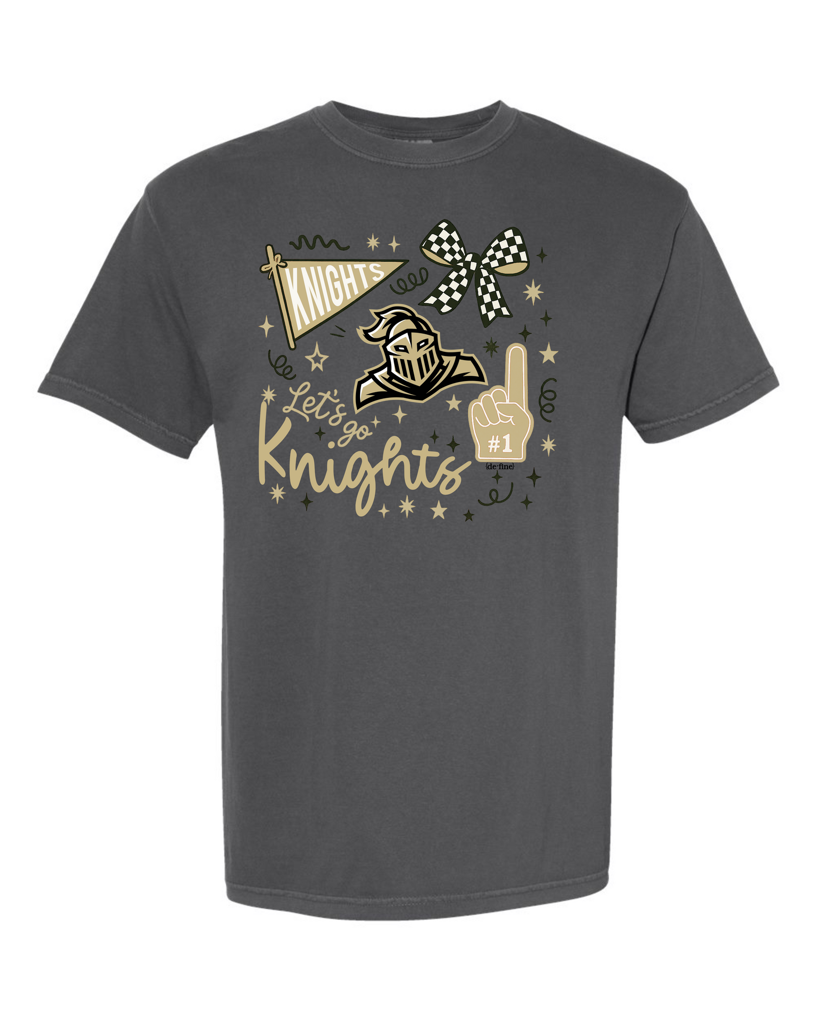 Henryetta Knights Mascot Collage Graphic Tee