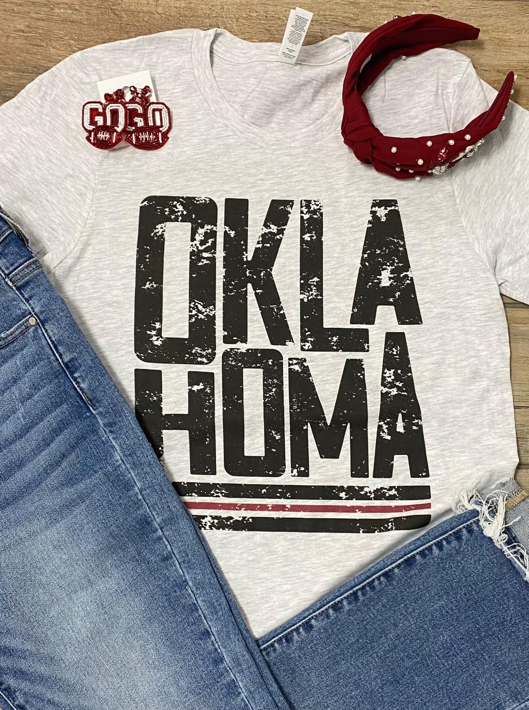 Oklahoma Block Letter Graphic Tee or Sweatshirt