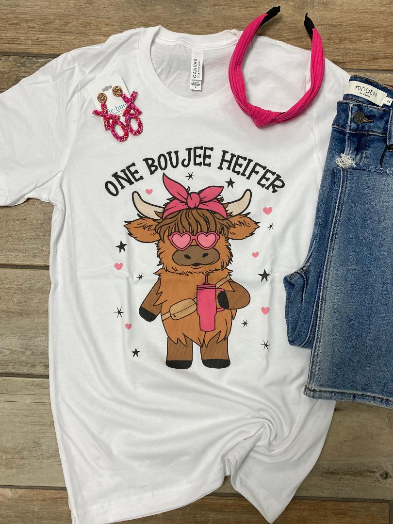 One Boujee Heifer Graphic Tee or Sweatshirt