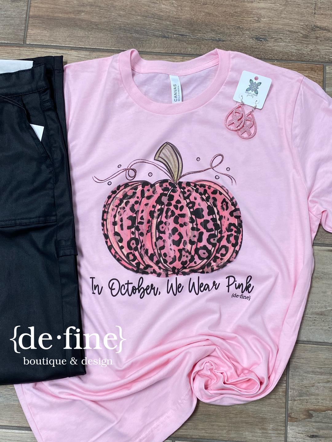 In October, We Wear Pink Graphic Tee