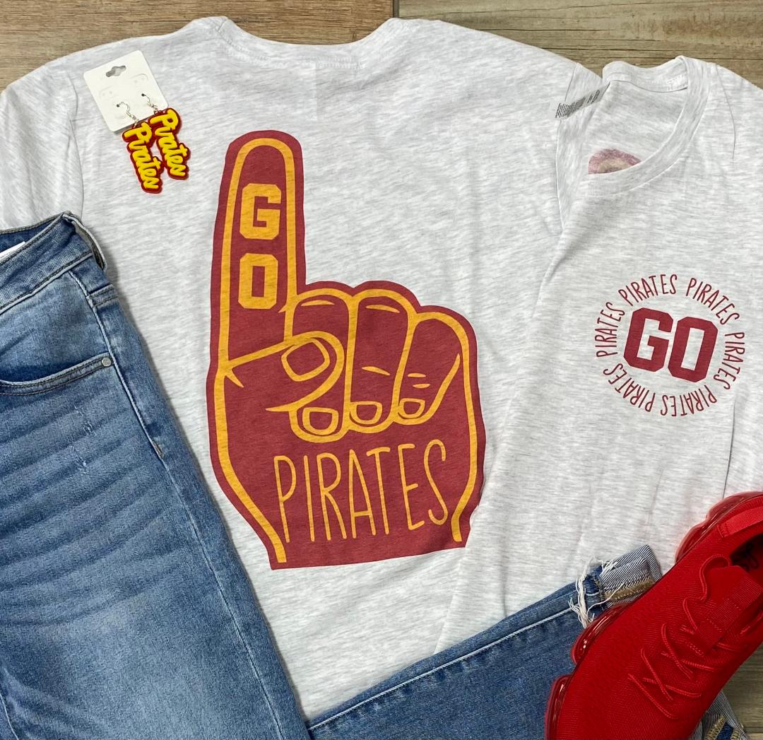 Pirates Foam Finger Graphic Tee or Sweatshirt