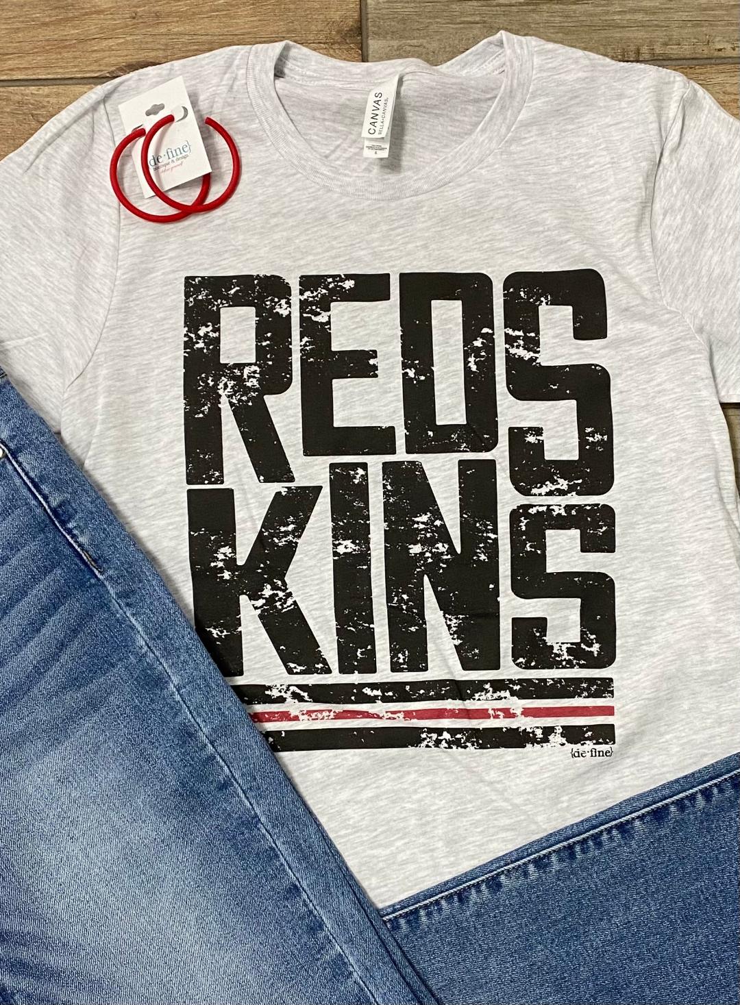 Redskins Block Letter Graphic Tee or Sweatshirt