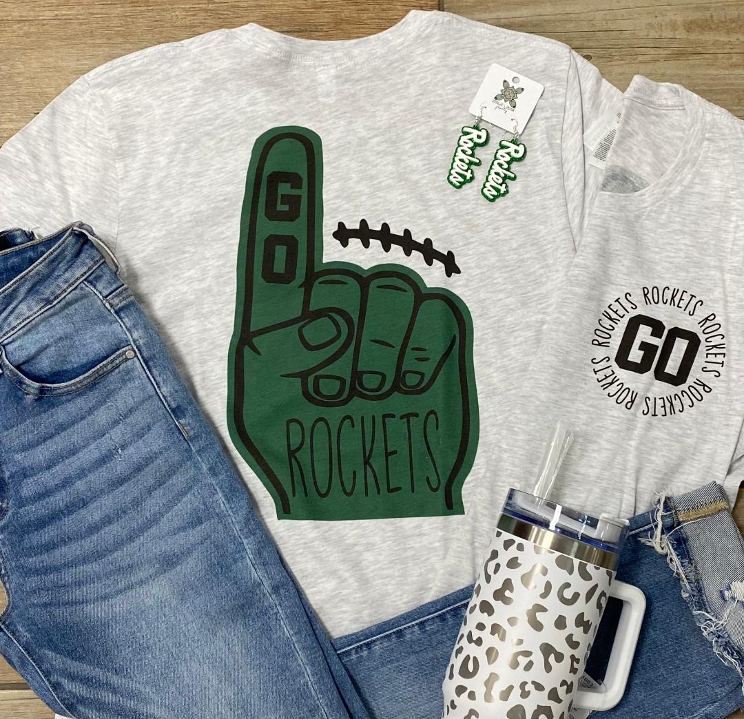 Rocket Foam Finger Graphic Tee or Sweatshirt