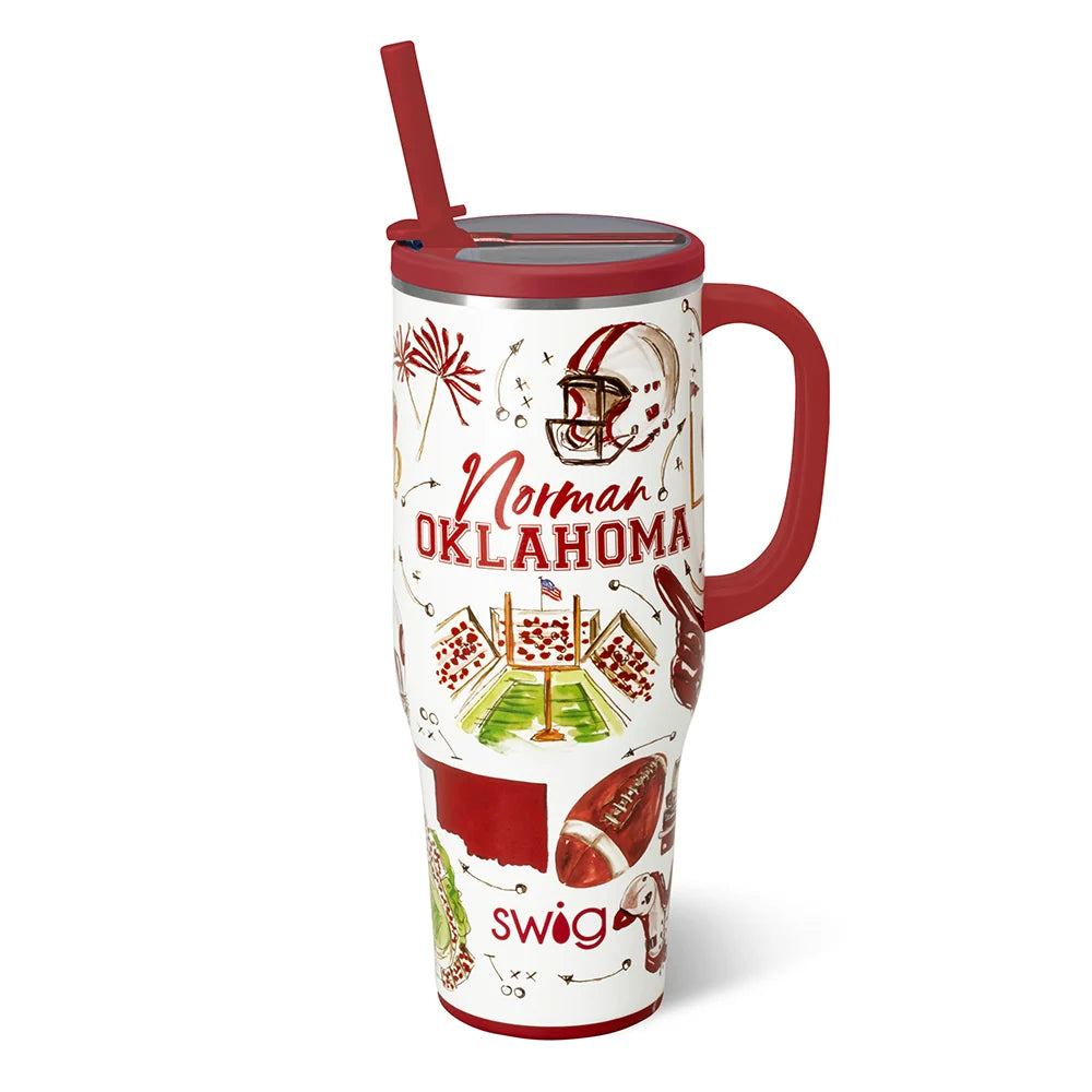 Swig Tailgates In Norman Mega Mug 40oz