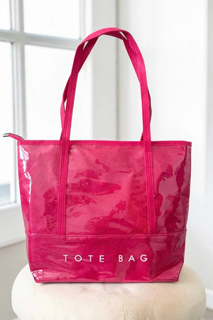 The TOTE BAG in Black or Hot Pink