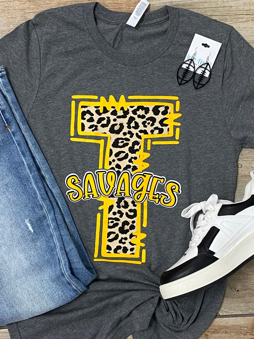 Tecumseh Savages Leopard T Graphic Tee