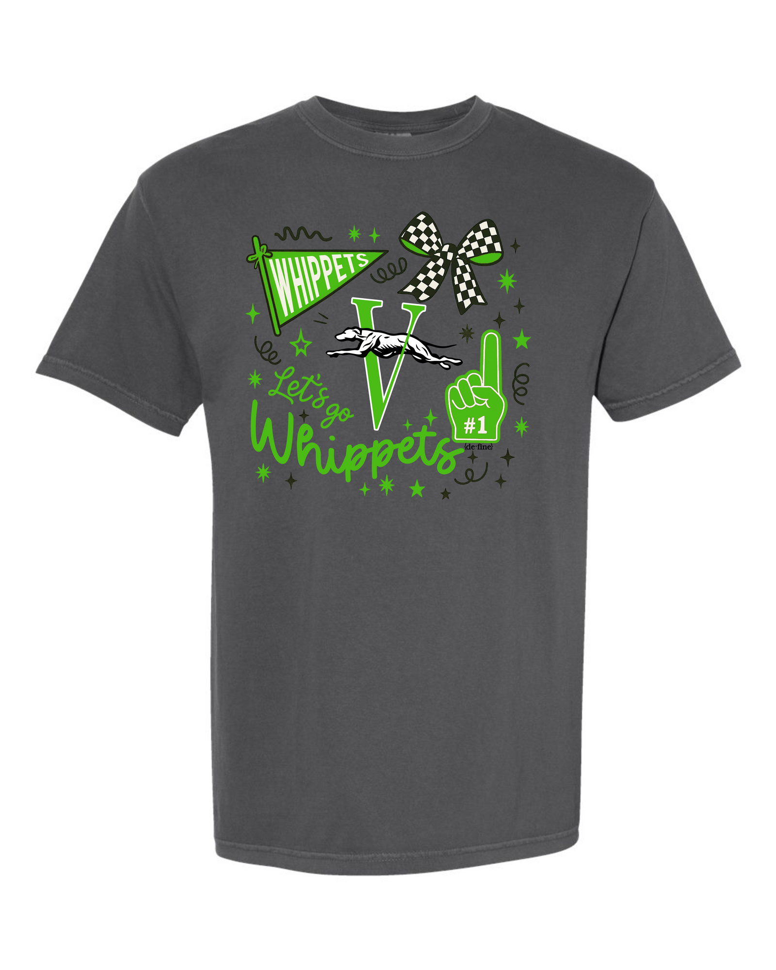 Varnum Whippets Mascot Collage Graphic Tee