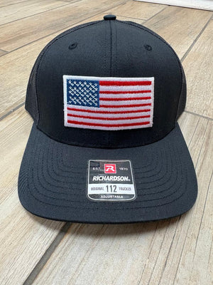 American Flag Patch Hats in Different Colors