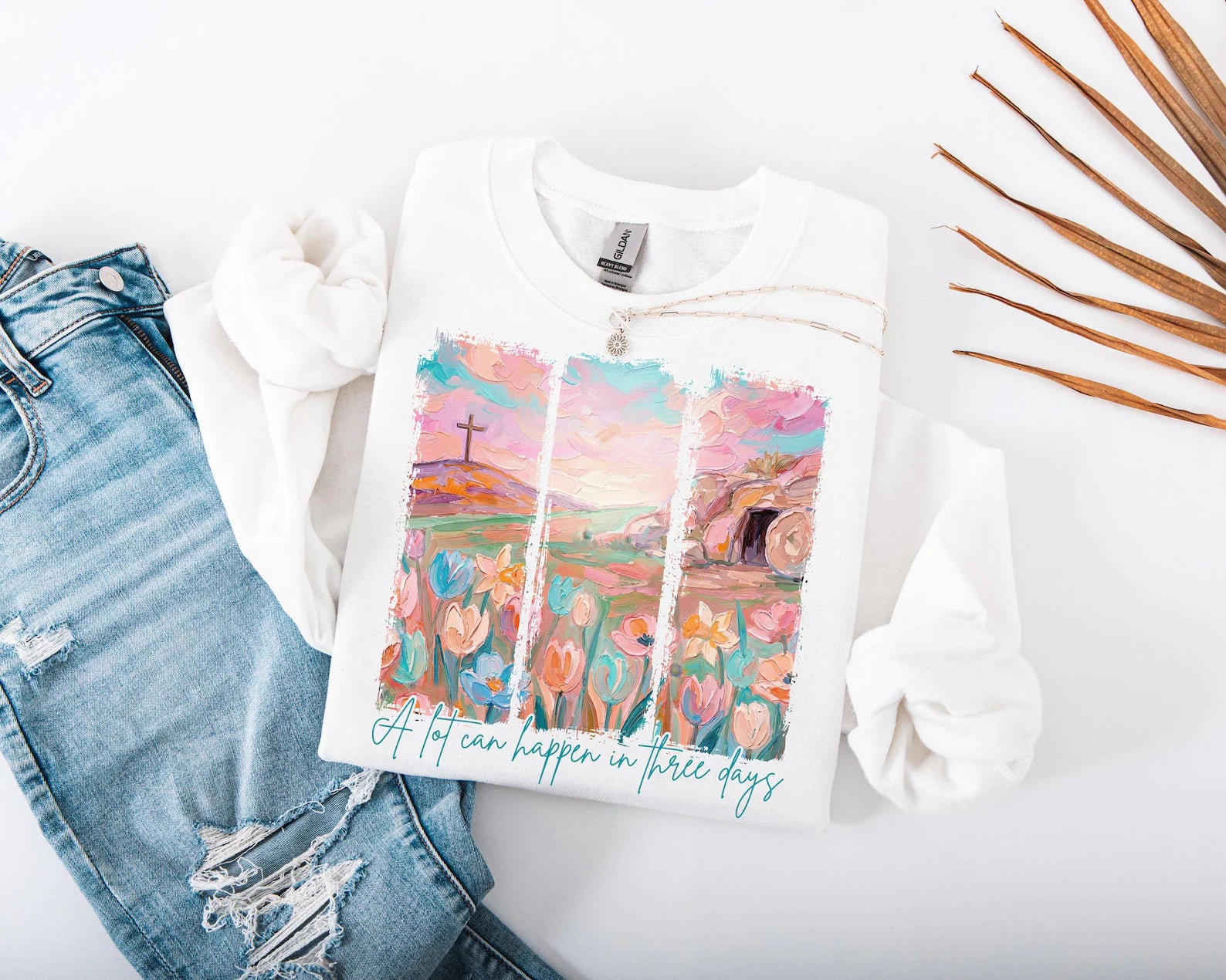 A Lot Can Happen in 3 Days Watercolor Graphic Tee