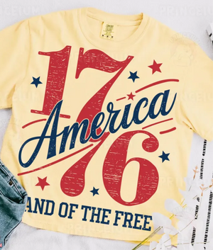 America 1776 Graphic Tee in 4 Colors