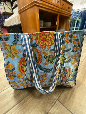 Velvet Quilted Tote Bags