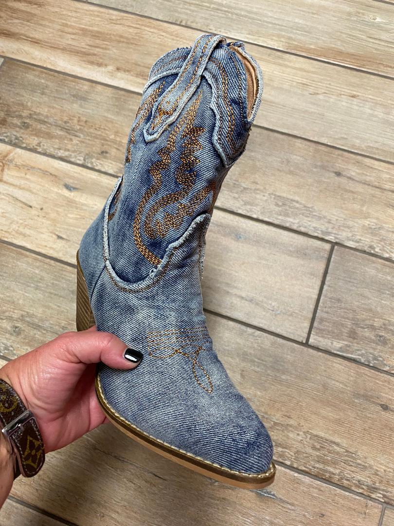 Arider Denim Booties