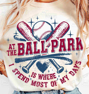 At the Ballpark is Where I Spend Most of My Days Tee or Sweatshirt