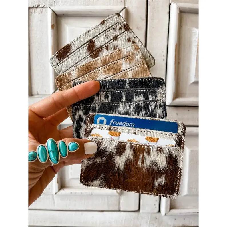 Western Cowhide Credit Card Holder