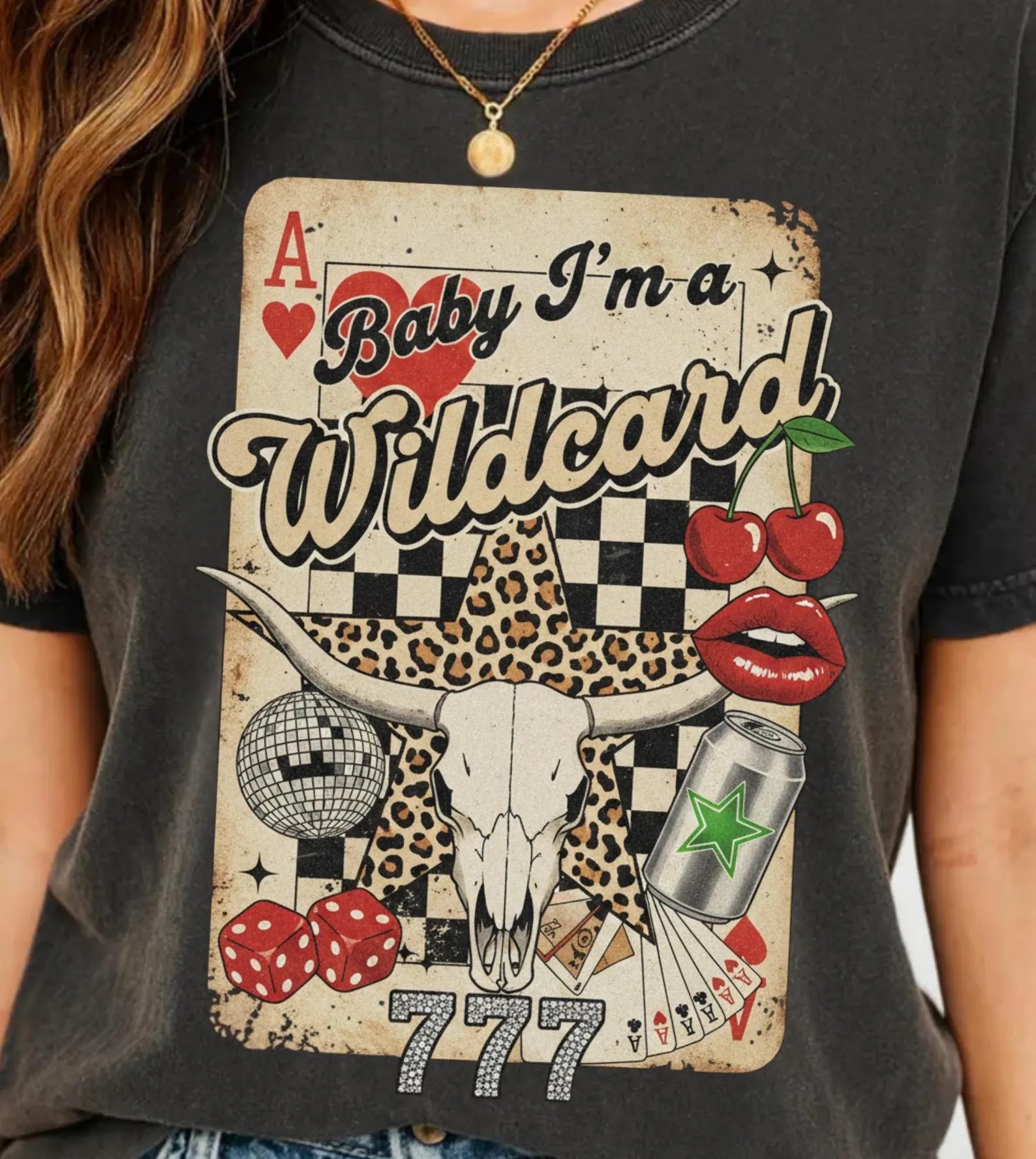 Baby I'm a Wild Card Graphic Tee