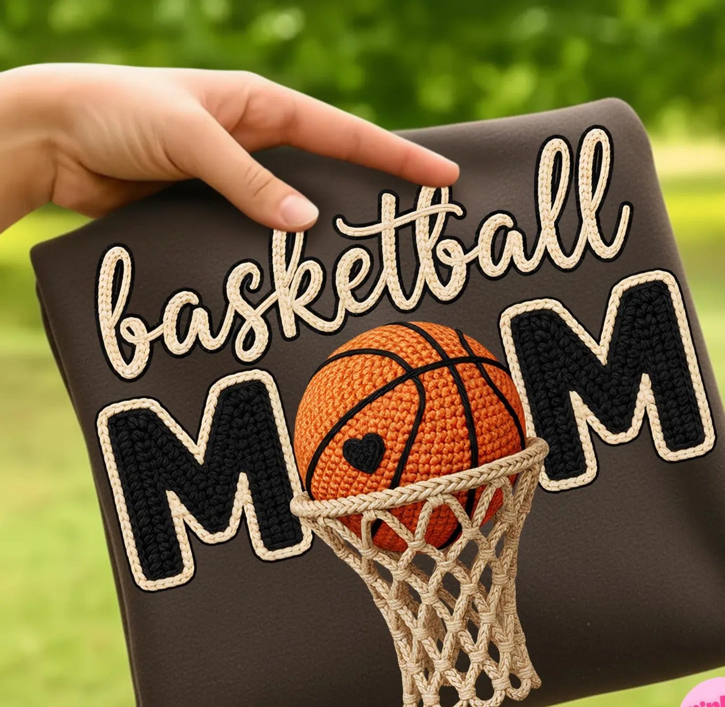 Basketball Mom Yarn Graphic Tee