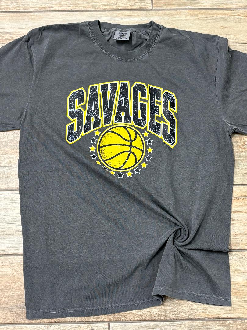 Savages Basketball with Stars Tee or Sweatshirt