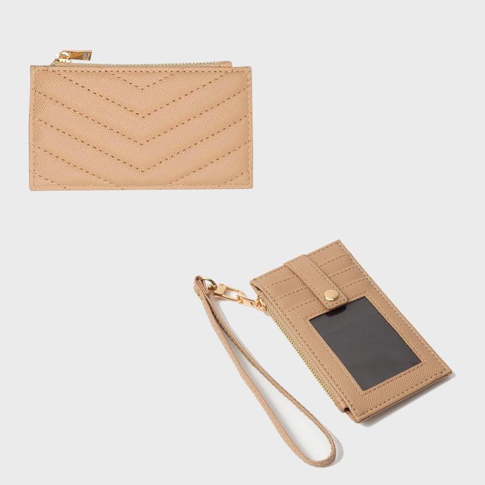 Quilted Vegan Leather Wallet 2 Colors