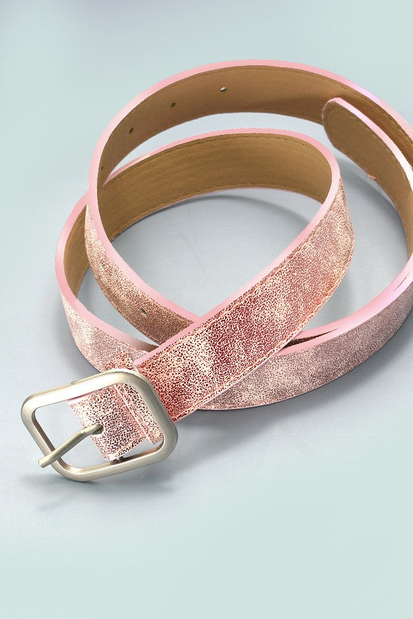 Pink Metallic Belt