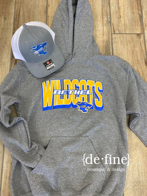 Bethel Wildcats Arched with Mascot Graphic Tee or Hoodie