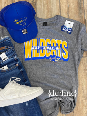 Bethel Wildcats Arched with Mascot Graphic Tee or Hoodie