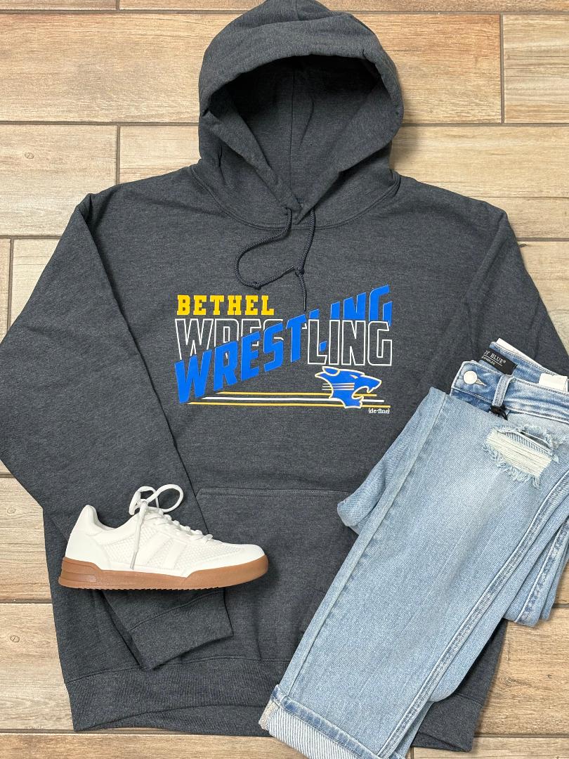 Bethel Wrestling Lined Mascot Tee or Sweatshirt