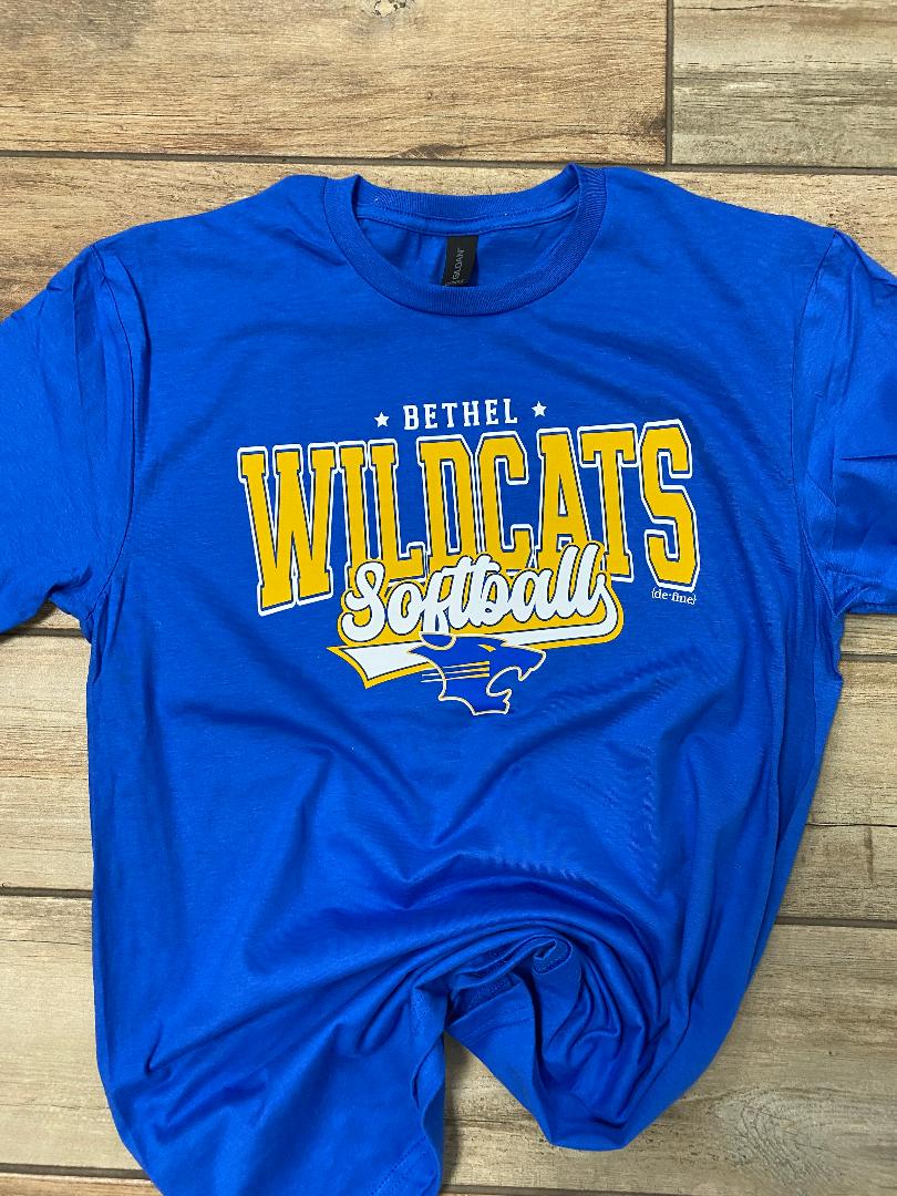Bethel Wildcats Softball Graphic Tee or Hoodie