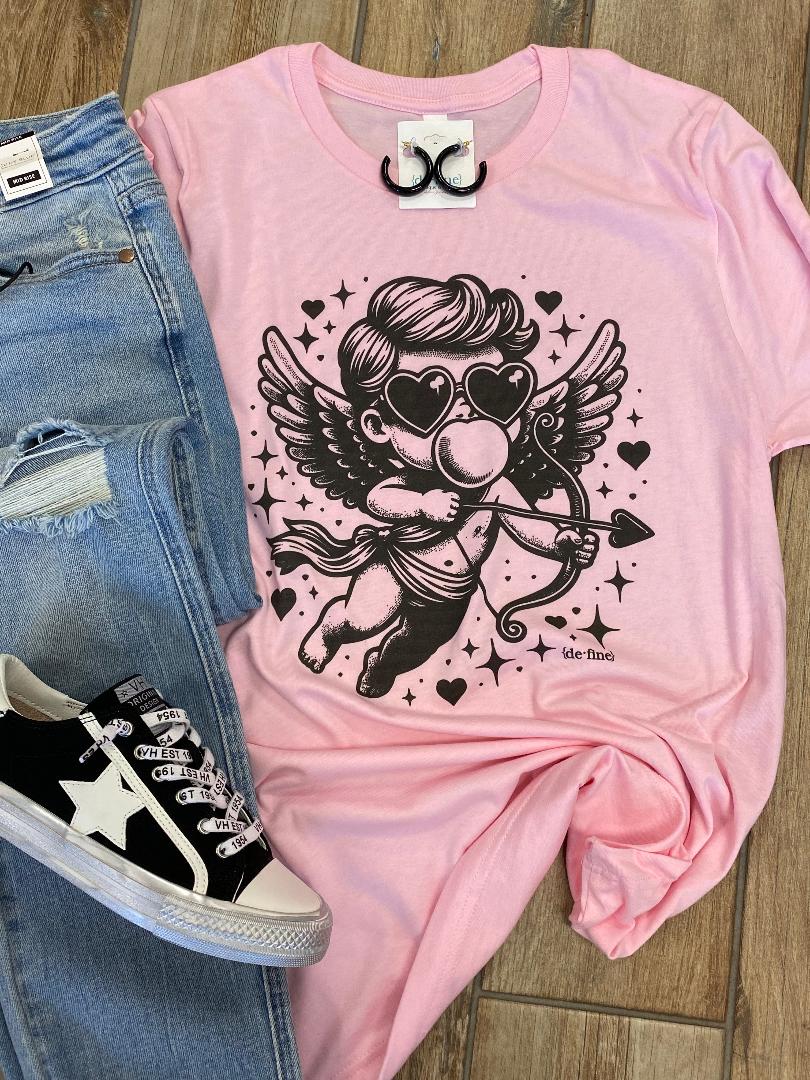 Cute Cupid Pink Graphic Tee or Sweatshirt