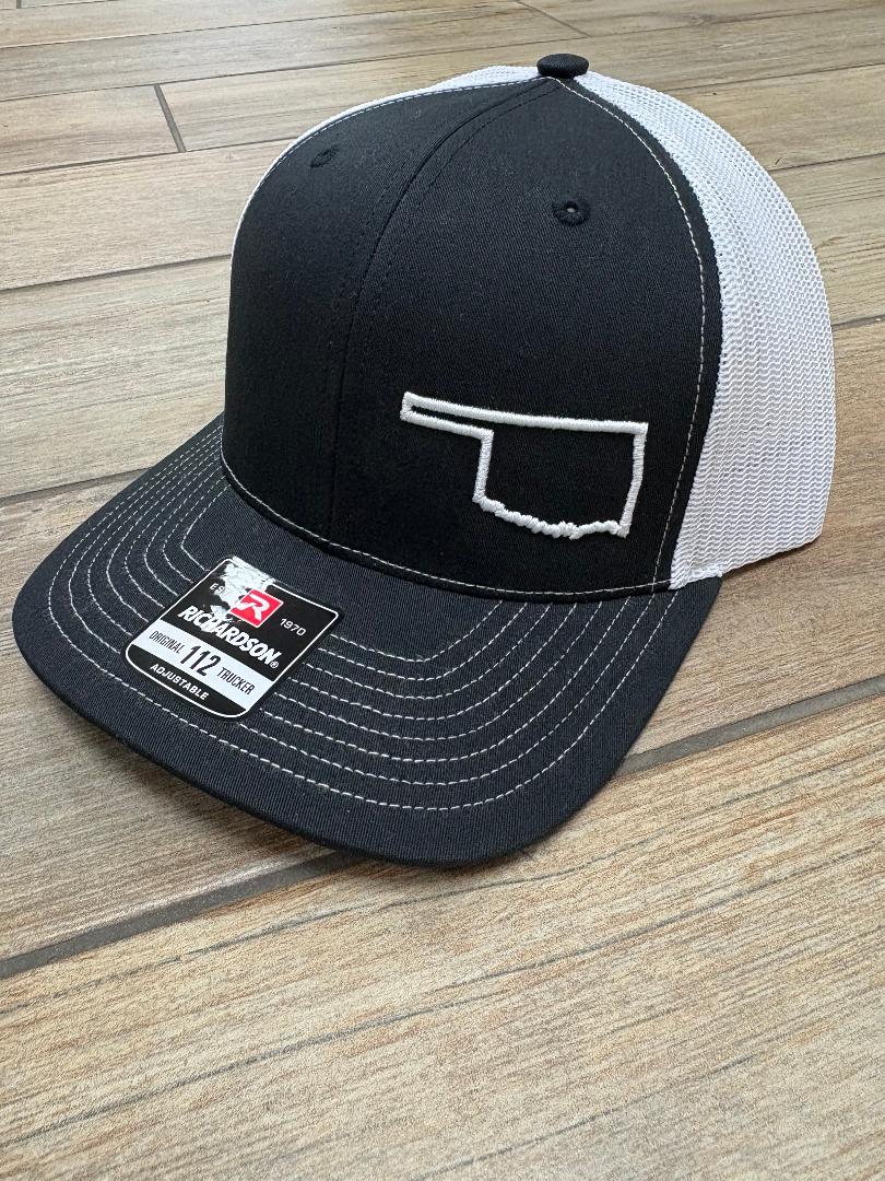 State Of Oklahoma Outline Hats
