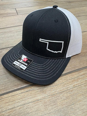 State Of Oklahoma Outline Hats